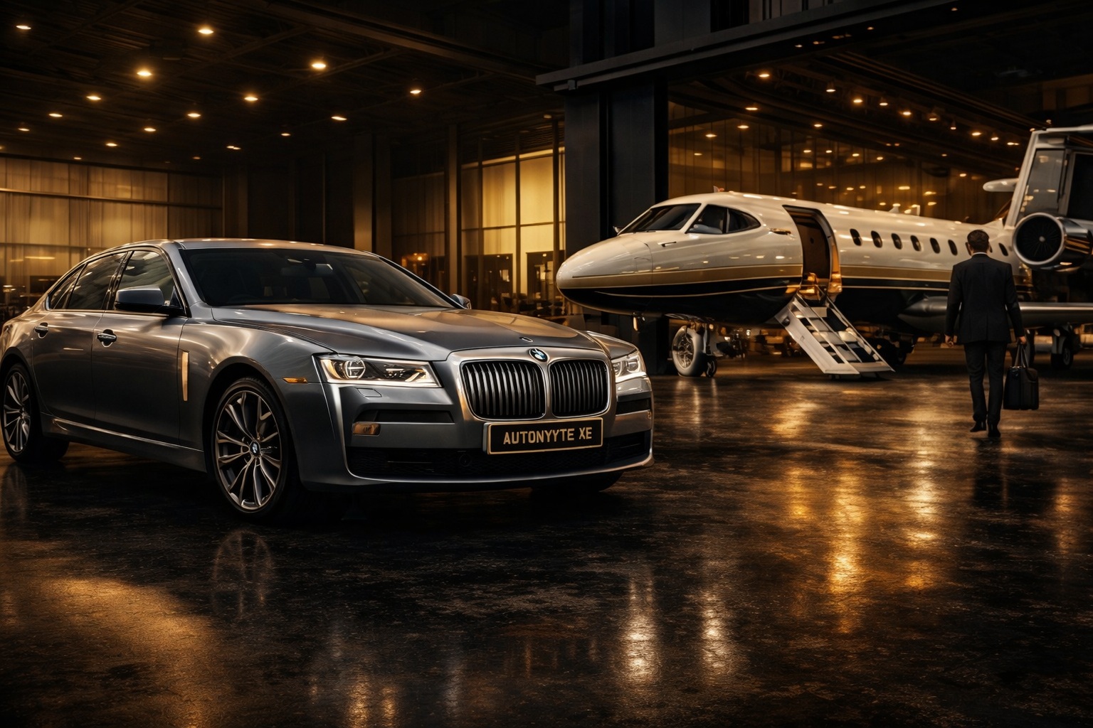 Luxury Car and Private Jet